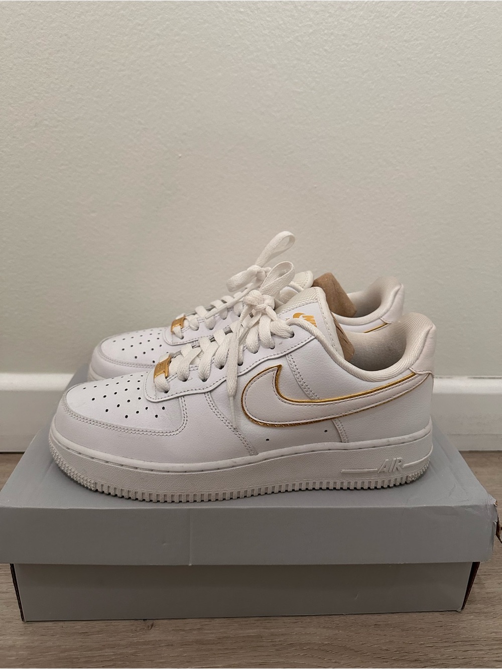 Nike Women’s Air Force 1 Sneakers - “Metallic Gold”